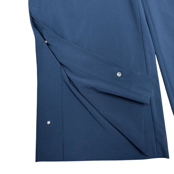 EUC Women's ATHLETA Tribeca Crop Pant Flare Navy‎ | Size 10 Tall - Picture 4 of 12